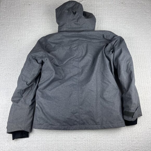 Salomon Stormslide Parka Jacket Ski Winter  Men Size L Dark Heater Grey READ** - Picture 15 of 16